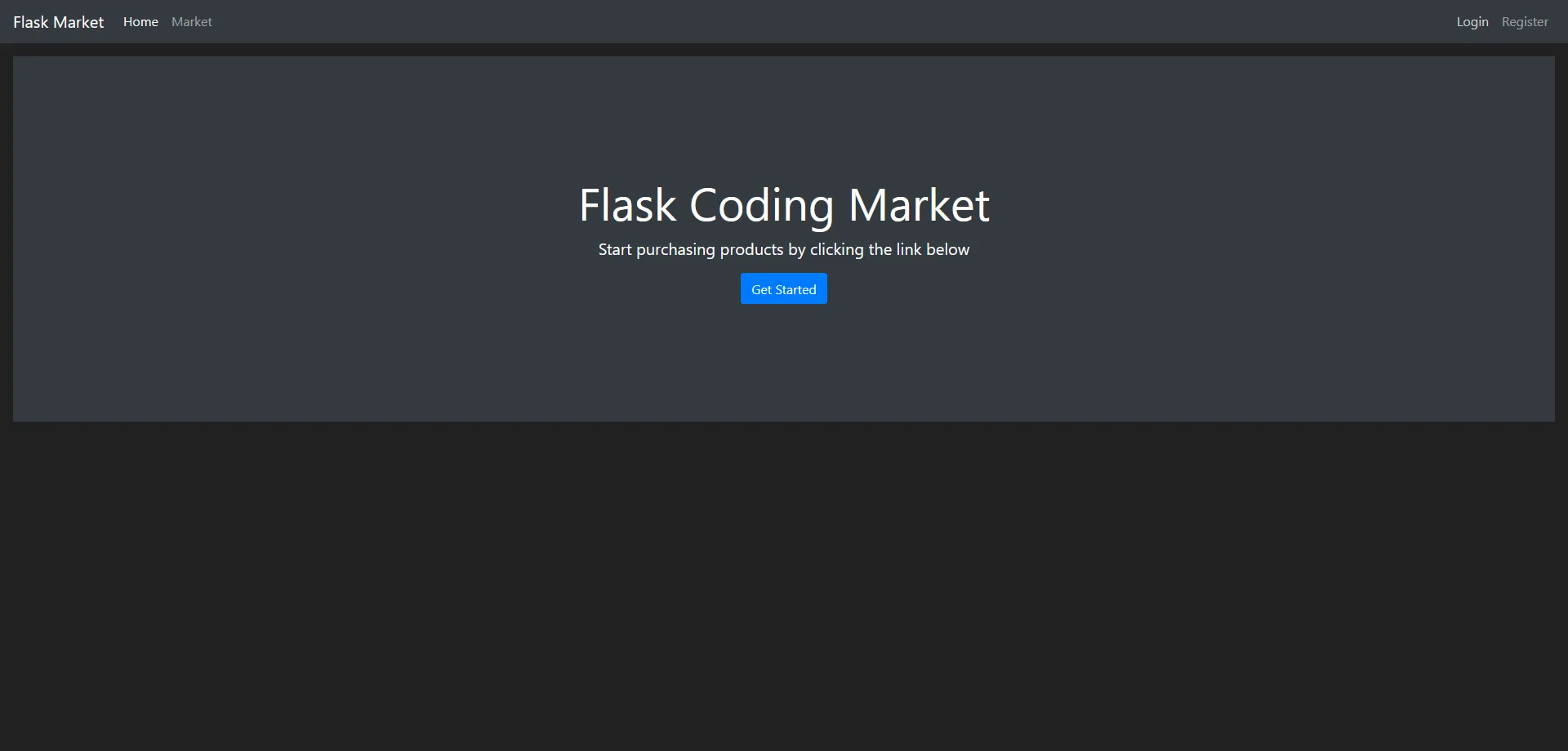 Flask Market - Homepage